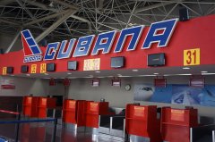 Cuba de Aviaciòn check-in counter at Jose Marti International Airport
