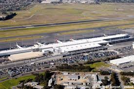 Aerial view of Adelaide airport