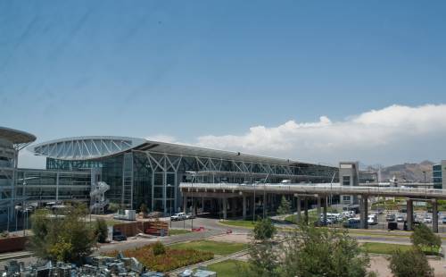 Comodoro International Airport from a distance