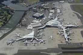 sydney airport aerial view