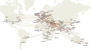 Emirates route map
