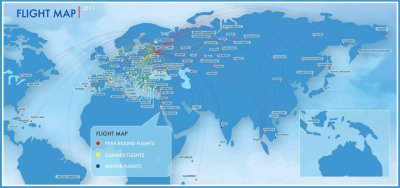 transaero route map