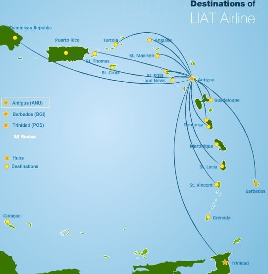 Mapa De Ruta de LIAT