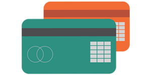 2 debit cards icon