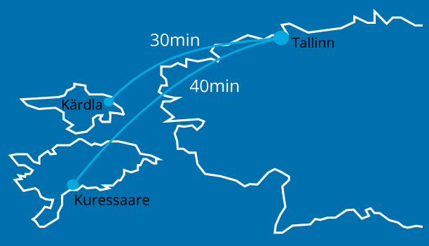 Airlink Estonia Saartelennuliinid Route Map