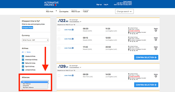 How to Book with Airline Alliance - Step 2