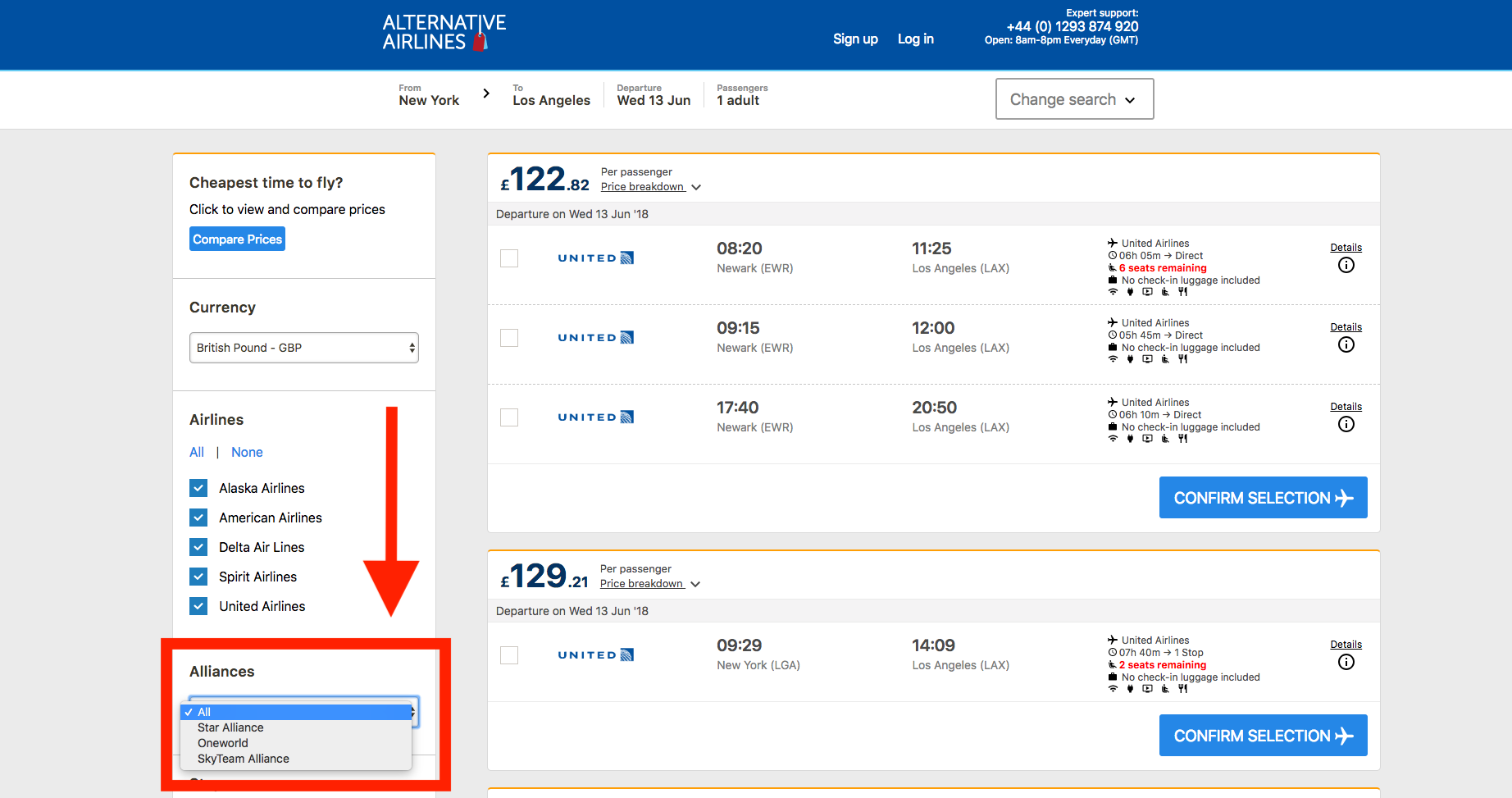 How to Book with Airline Alliance - Step 2