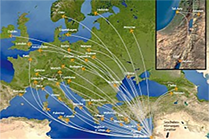 Arkia Israeli Airlines route map