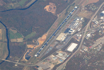 Asheville Regional Airport aerial view