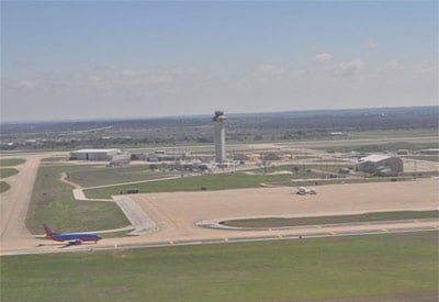 Austin-Bergstrom Runway Aerial View