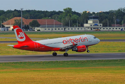 Runway Berlin Tegel Airport Air Berlin Plane