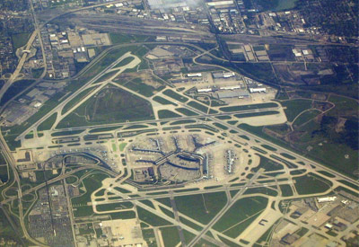 Chicago International Runway Runway Aerial View