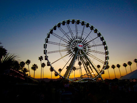 Ferris Wheel at Coachella Sunset