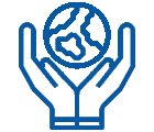 earth in hands icon