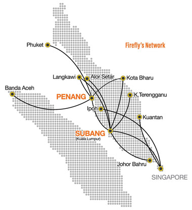 FireFly Route Map