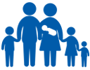 Blue family icon