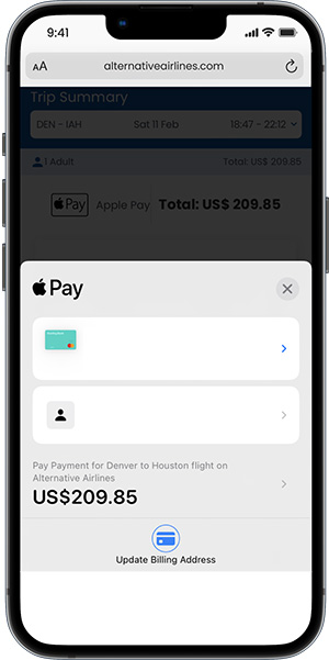 Step 6 - Use Face ID or fingerprint to confirm booking