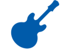 Blue guitar icon