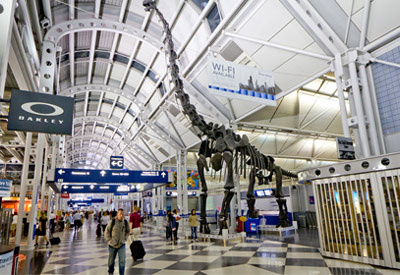Inside Chicago O Hare International Airport