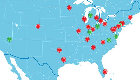 JAX route map