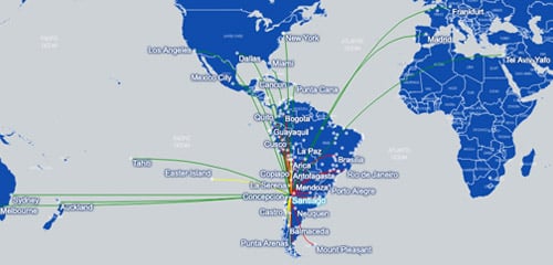 Latam Airlines Route Map Latam Airlines | Book Flights And Save