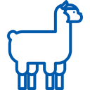 Llama blue icon