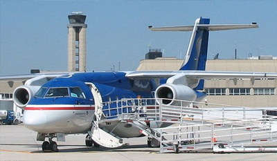 plane on tarmac outside MKE