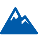 Mount Everest Blue Icon
