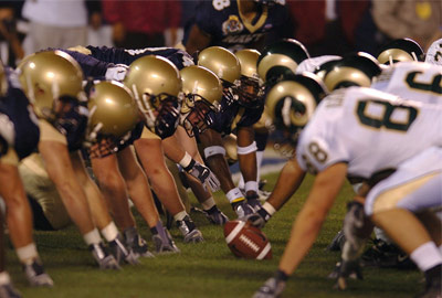 NFL game kickoff