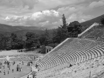 Ancient stadium in Olymia, the site of the original olympics