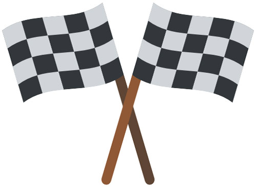 Racing flag icon