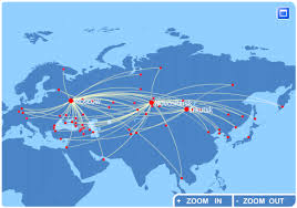 S7 Airlines Route Map