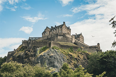 Edinburgh Castle in Scotland 