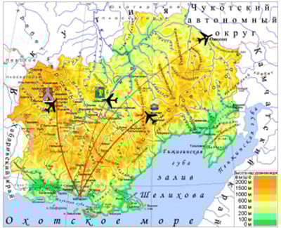 Siberian Light Aviation Route Map