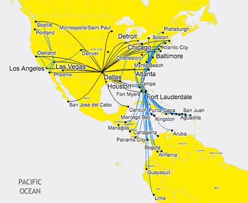 does spirit airlines fly to mli quad city international airport