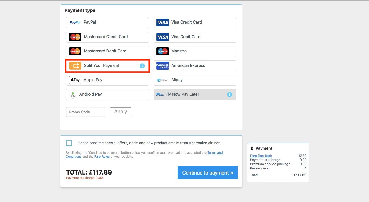 Split Payment on Flights | Pay Using 2 Different Cards or PayPal