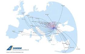Tarom Route Map