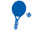 Blue racket icon