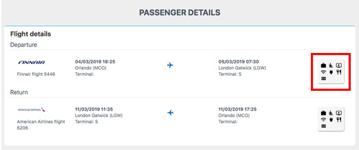 Screengrab of Alternative Airlines website showing power supply process