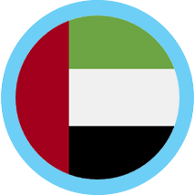 United Arab Emirate round flag