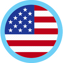 US Round flag