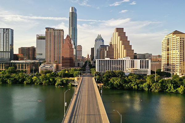 Picture of skyscrapers in Austin Texas
