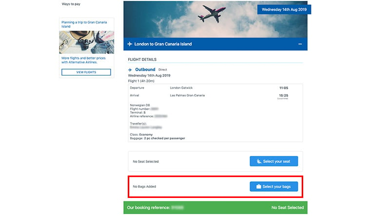 flybe baggage prices