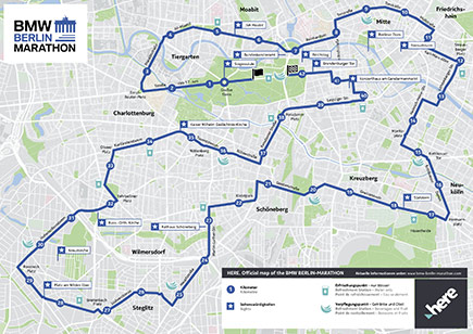map of berlin marathon route map