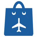 duty free shopping bag icon