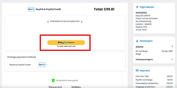 Step 5 - Click on 'PayPal Checkout'