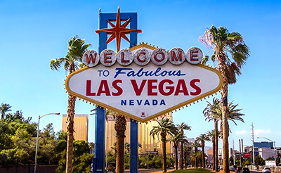 A picture of Las Vegas welcome sign