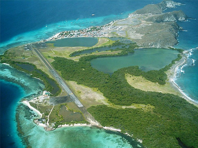 Los Roques Airport in the island of Los Roques