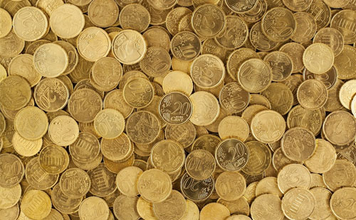 Picture of many euros