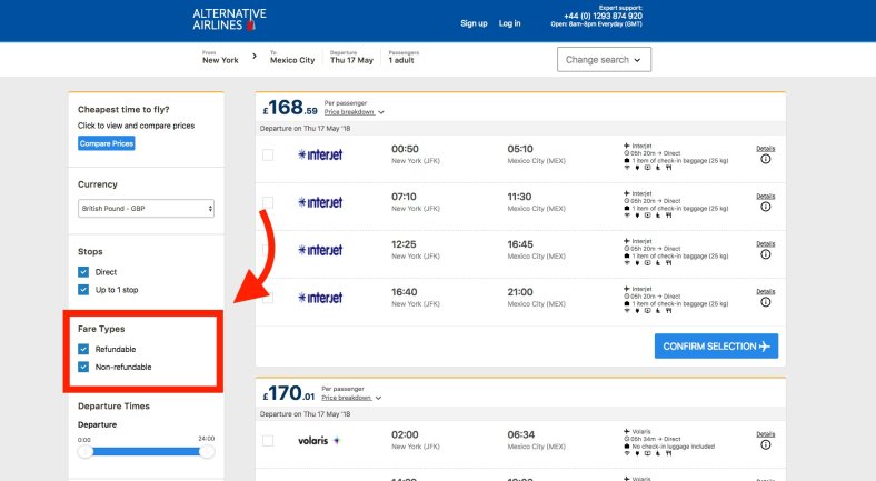 Refundable flights 1